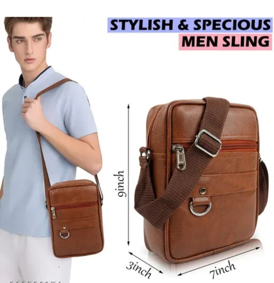 premium leather crossbody sling bag