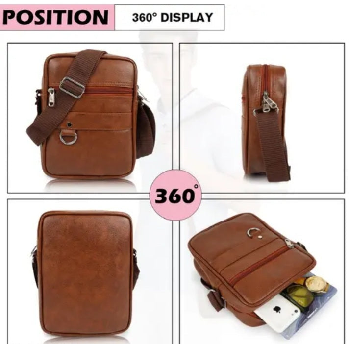 premium leather crossbody sling bag