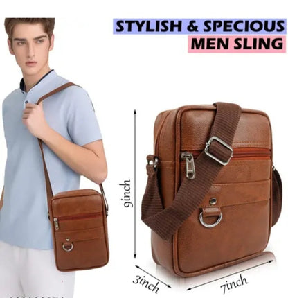 premium leather crossbody sling bag