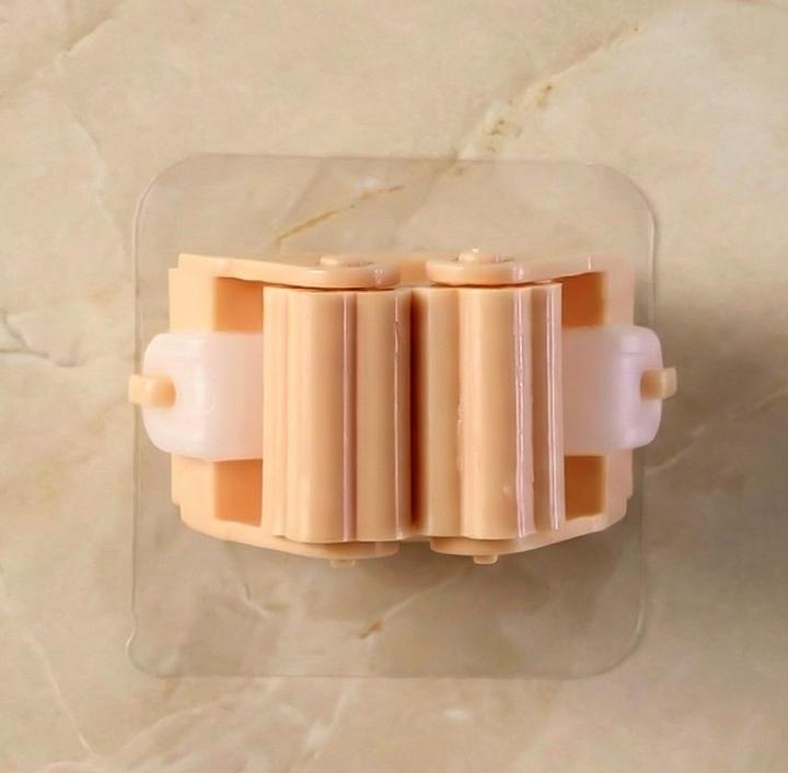 Wall Mounted mop Broom Holder Clip 3pcs