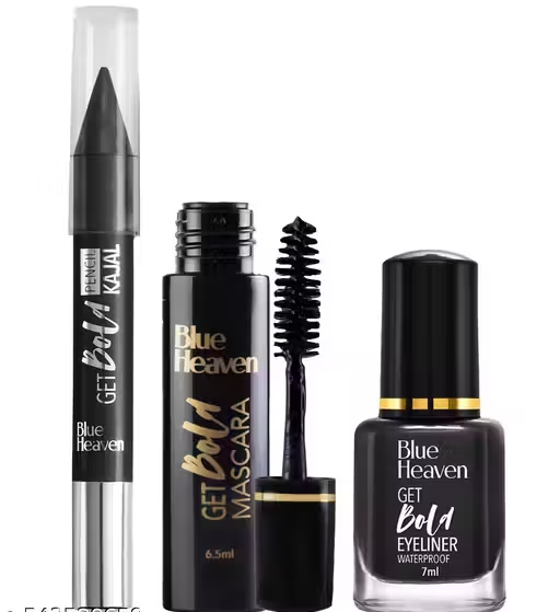 Blue Heaven Bold Eyeliner + Mascara + Kajal