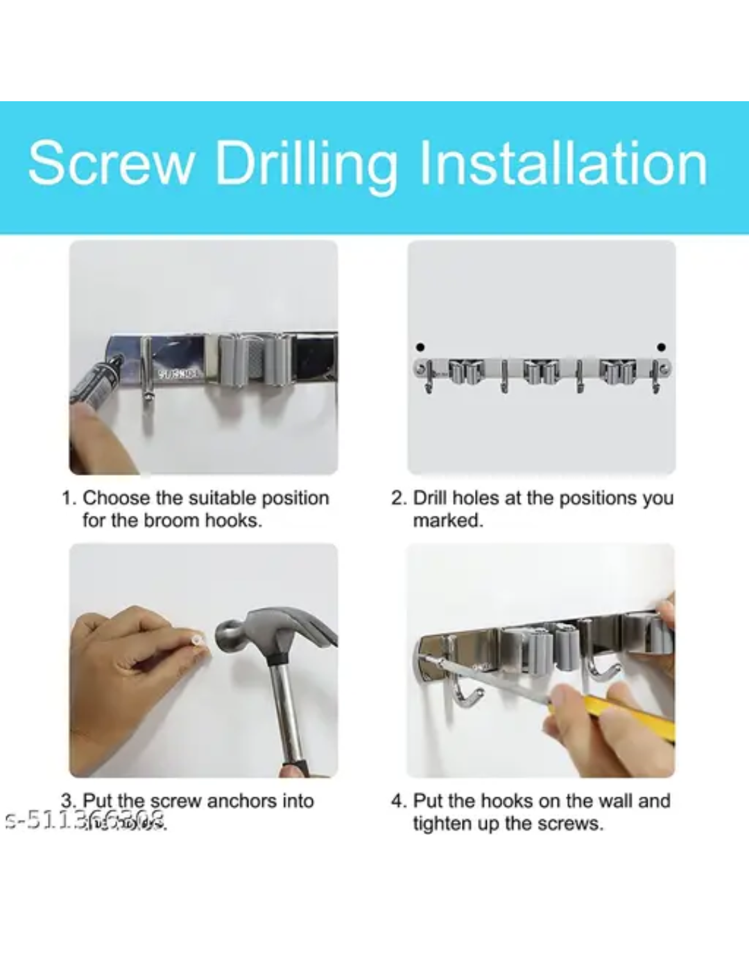mop holder wall mount