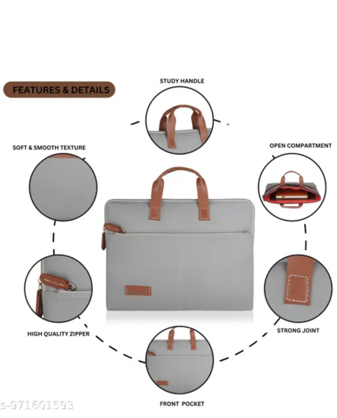 Executive laptop gray colour Laptop bag