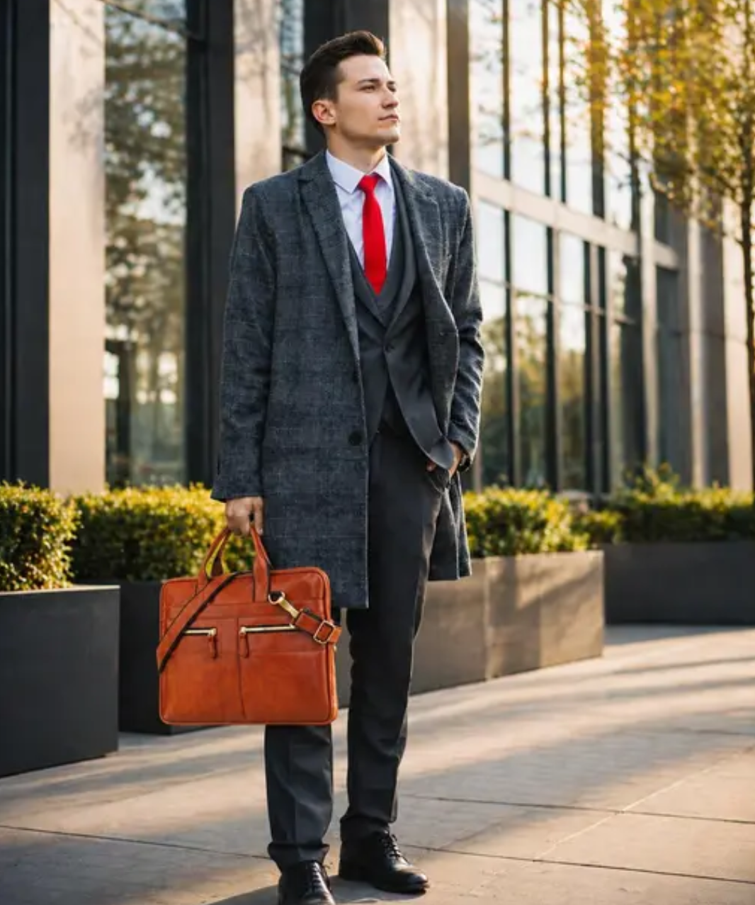Premium Brown colour Handcraft leather Laptop bag